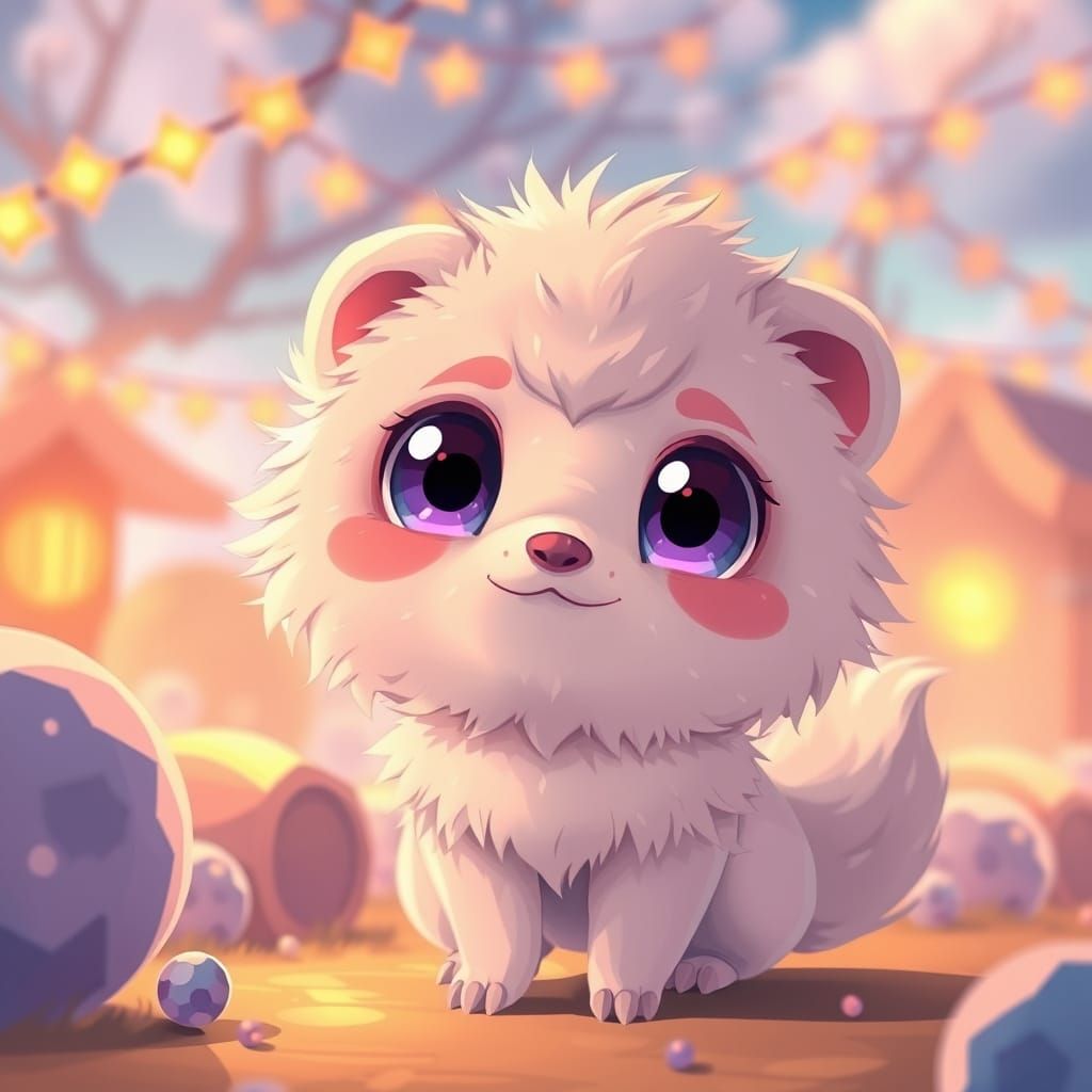 Enchanting Fantasy Creature in Whimsical Studio Trigger Styl...