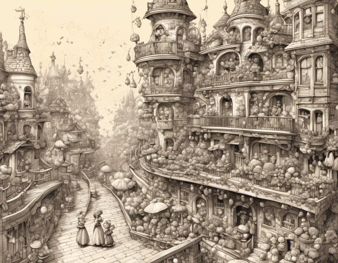 Hyperrealistic Couple in Whimsical Candy Art Style