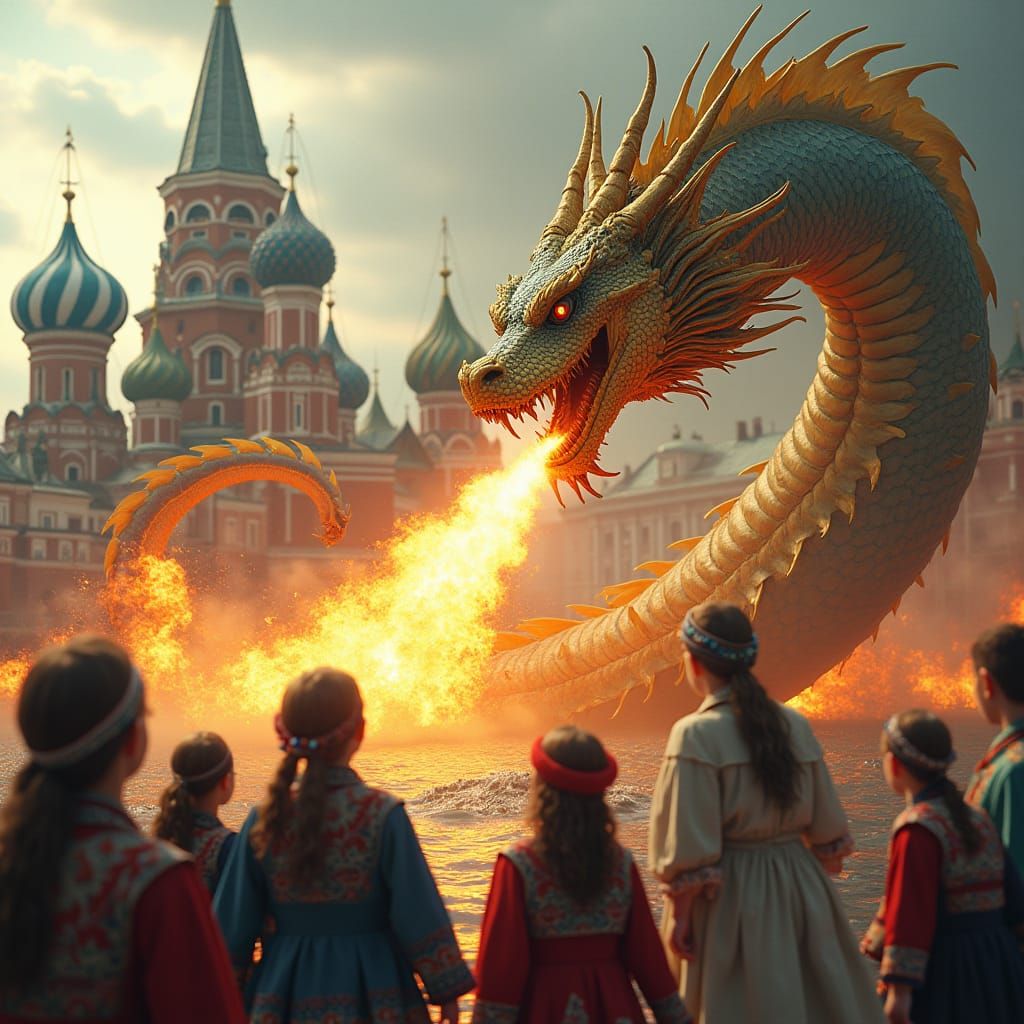Ukrainian Dragon Burns Russian Hydra in Epic Battle