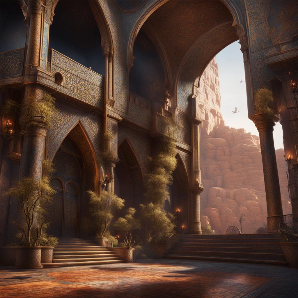 Detailed Matte Painting of Benjamin Netanyahu