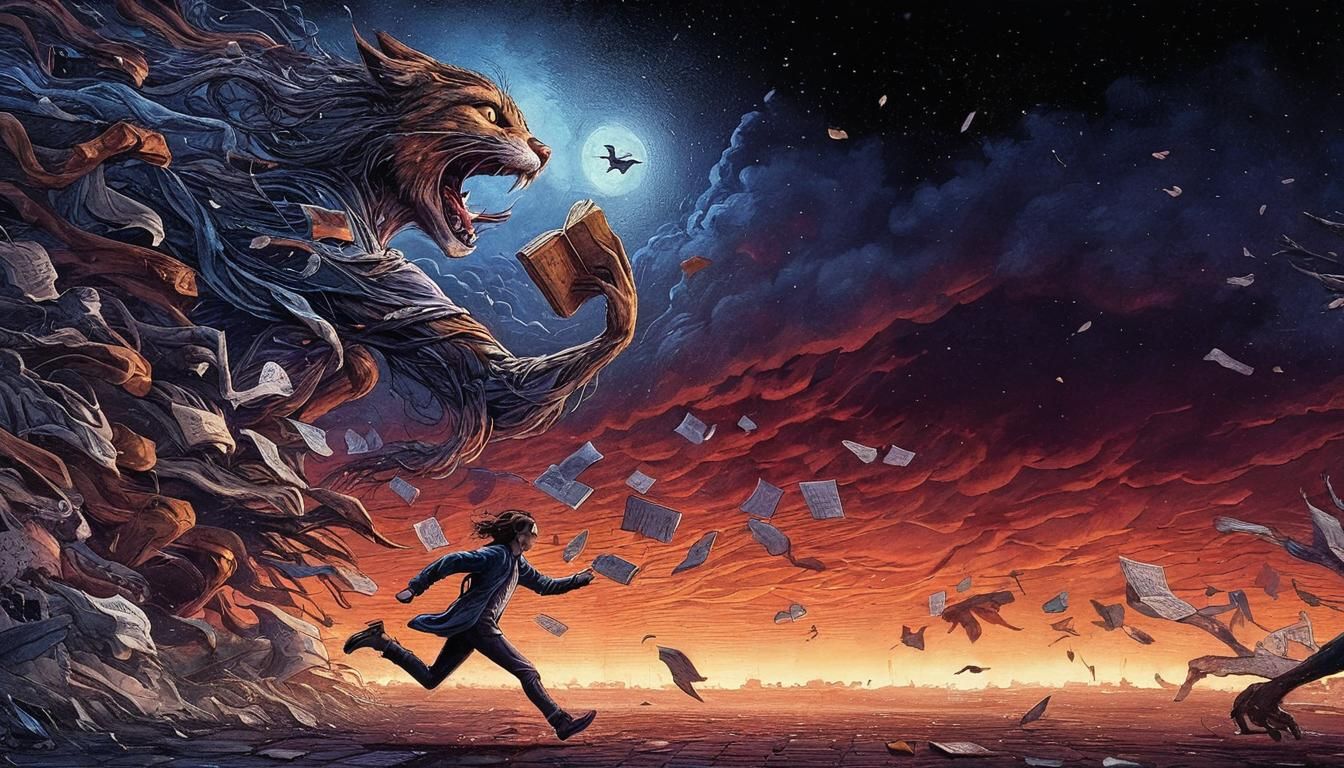 Woman Runs in Dark Alley: Cinematic Thriller