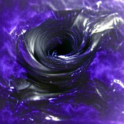 Mesmerizing Black Vortex on Ultraviolet Background