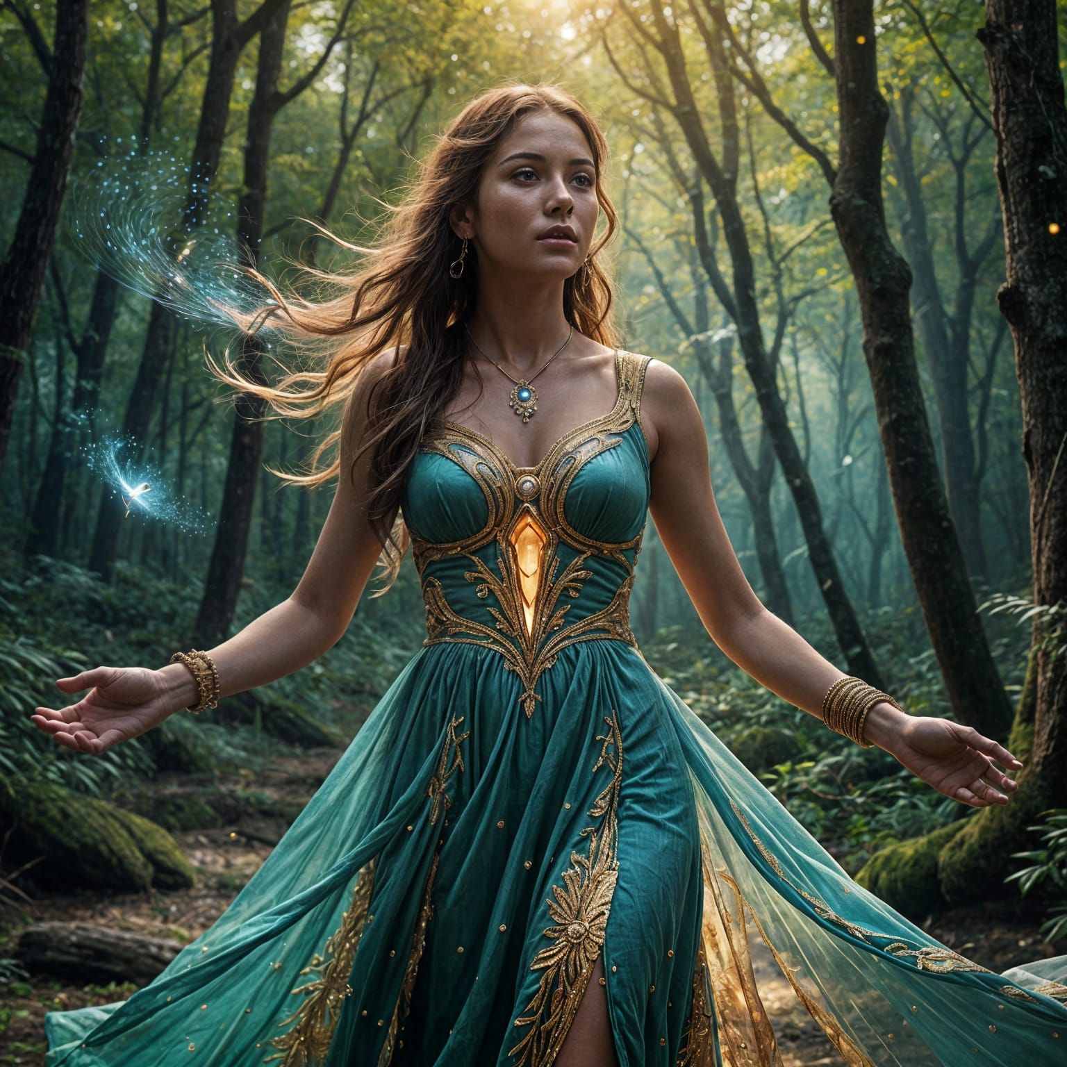 The Embodiment of Creation in Vibrant Cosmic Light