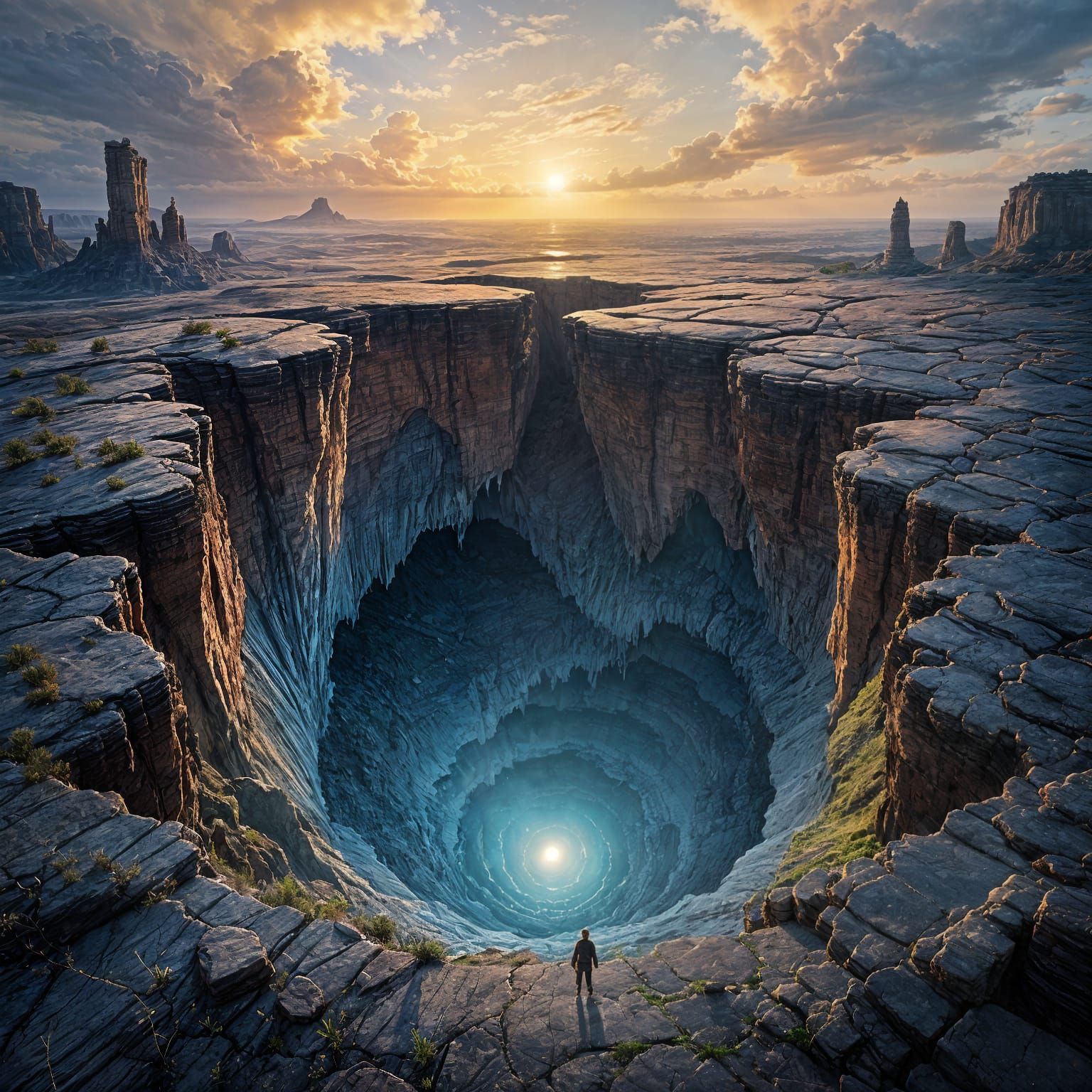 Dramatic Sinkhole Reveals Ancient Ruins