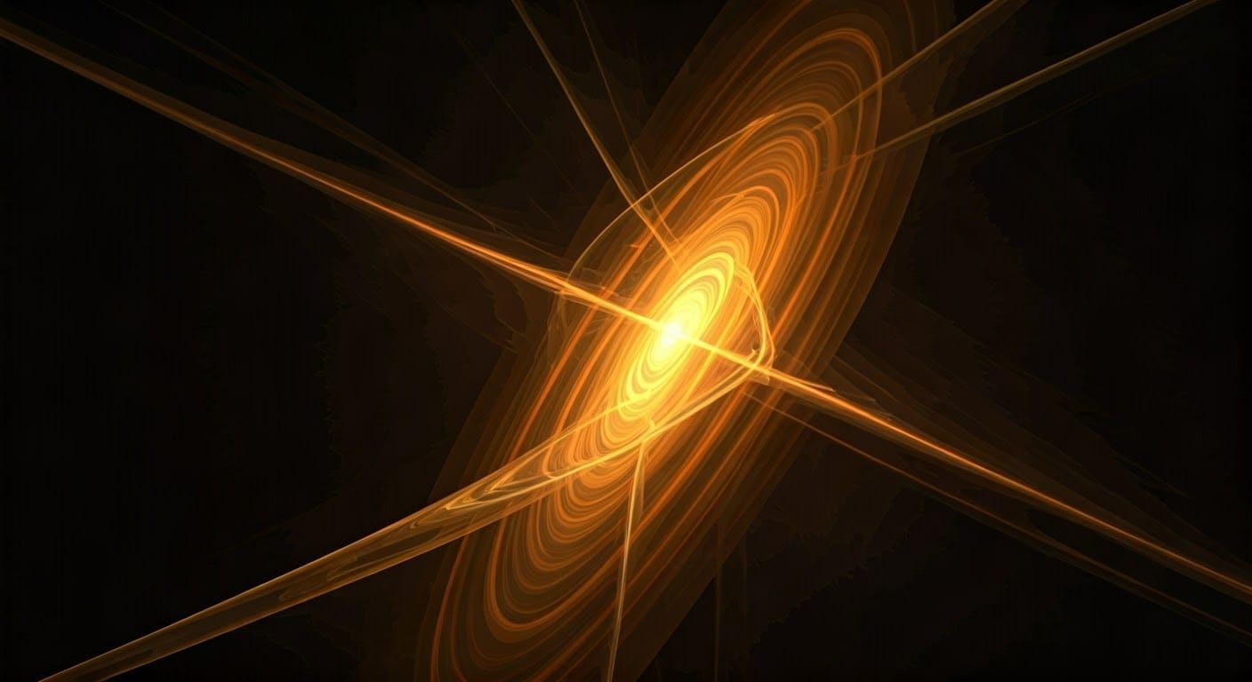 Abstract Fractal Scene with 3D Shading