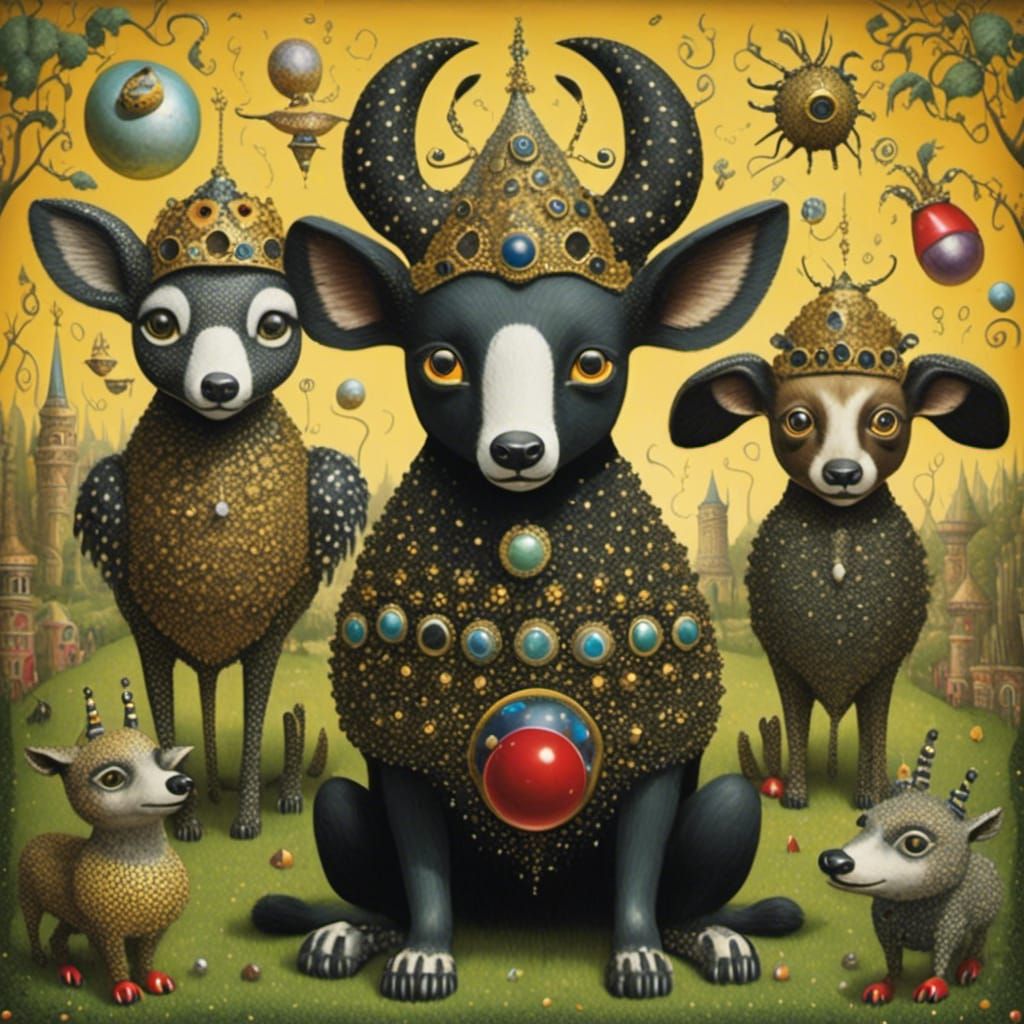 Storybook Toys with Googly Eyes Illustration