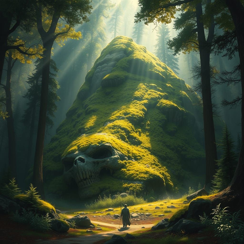 Forest Reclaims Ancient Titan's Corpse in Epic Fantasy Lands...