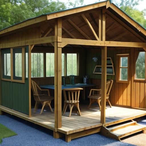 Charming She Shed for Hobbies and Crafts