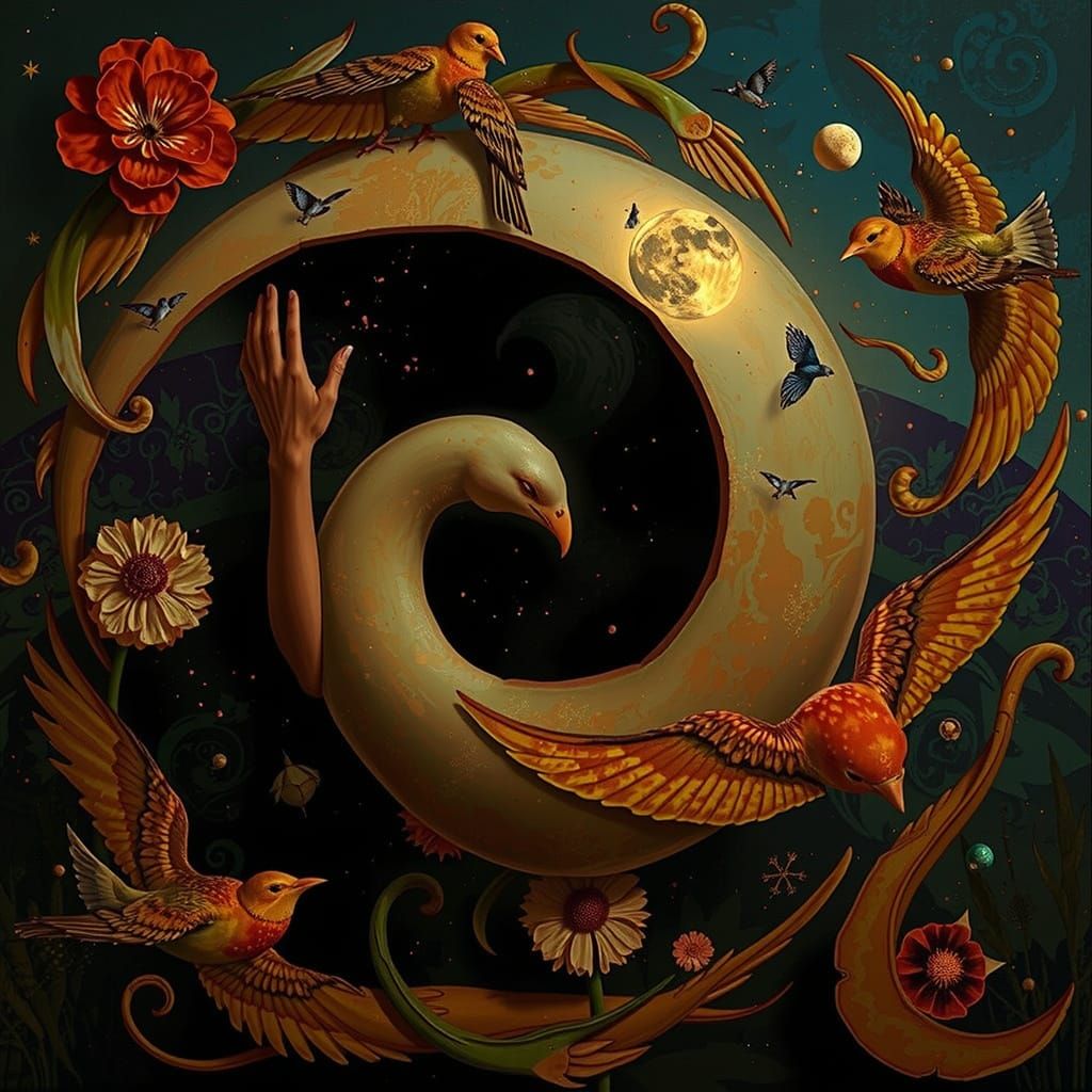 Ethereal Mindscape: Woman and Nature United