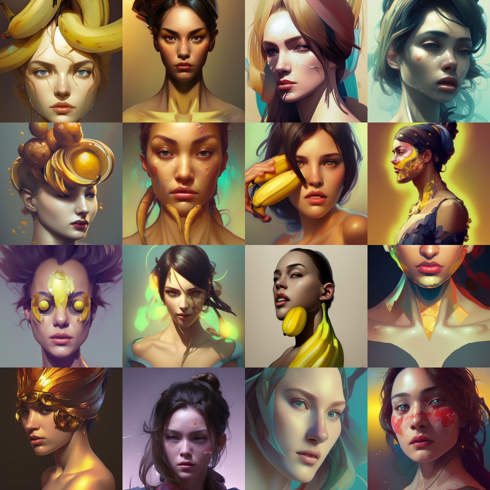 Hyperdetailed Banana Portrait in Unreal Engine 5