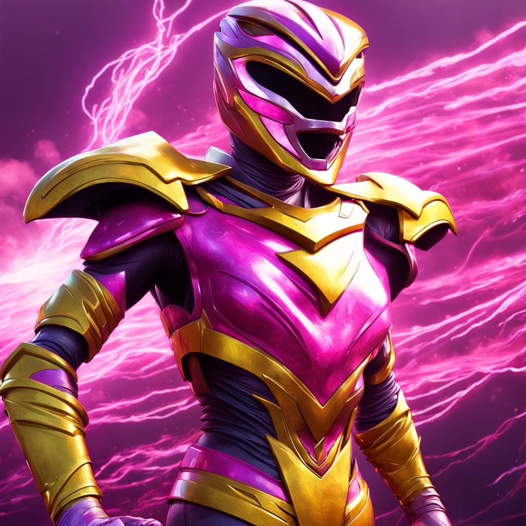 Pink Thunder Power Ranger Concept Art