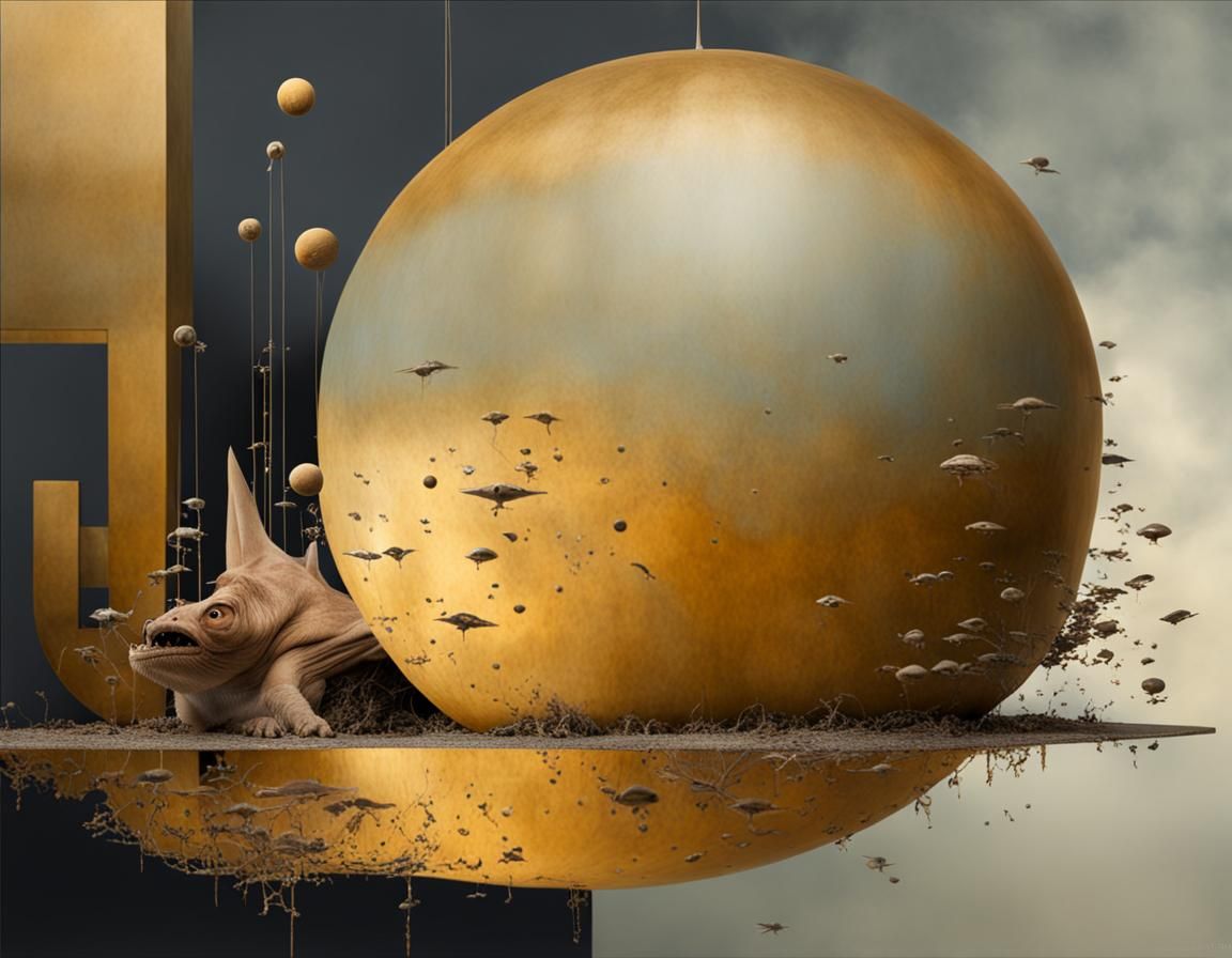 Surreal Alien Restaurant Celebration in Hyperreal Detail