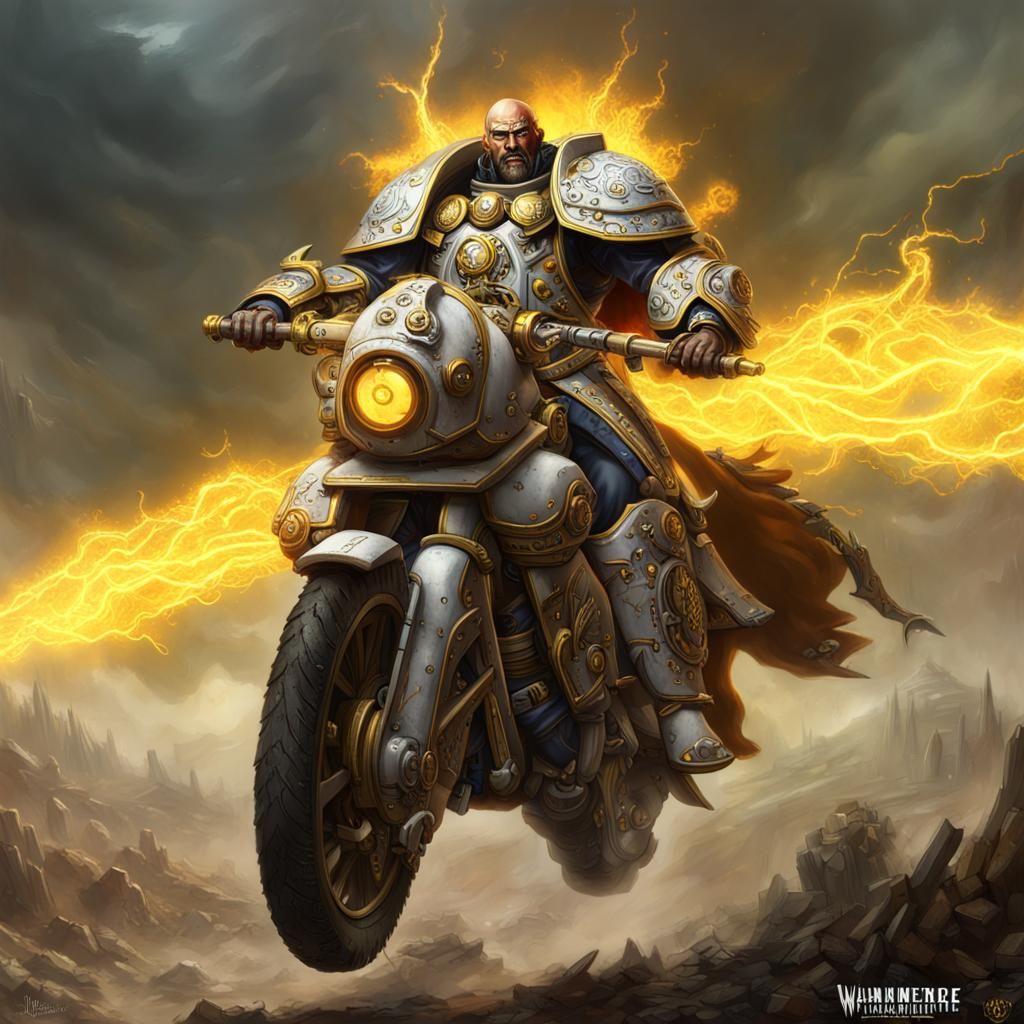 White Scars Warrior on War Bike