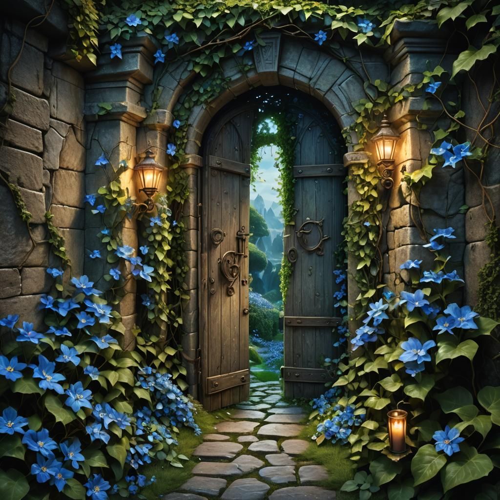 Mystical Forest Beyond Secret Garden Door