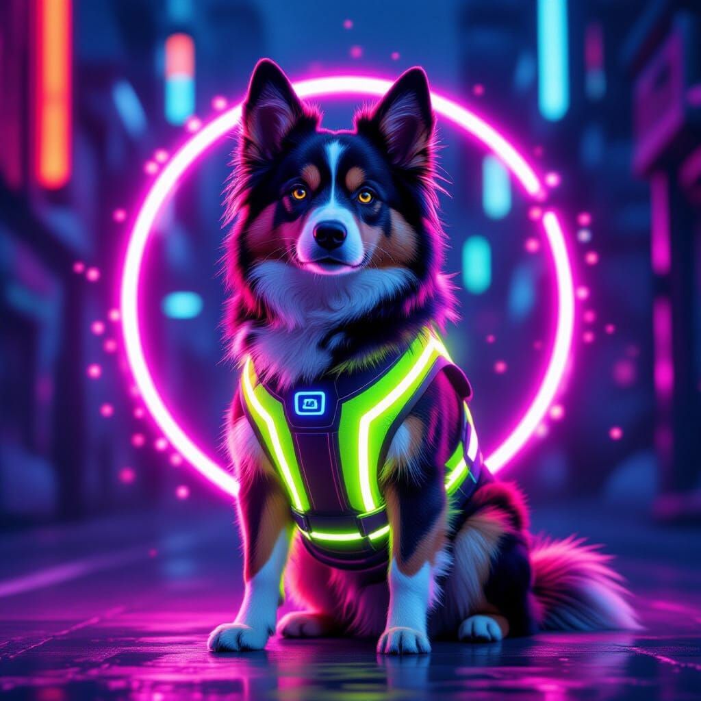 This dog radiates very high UVs