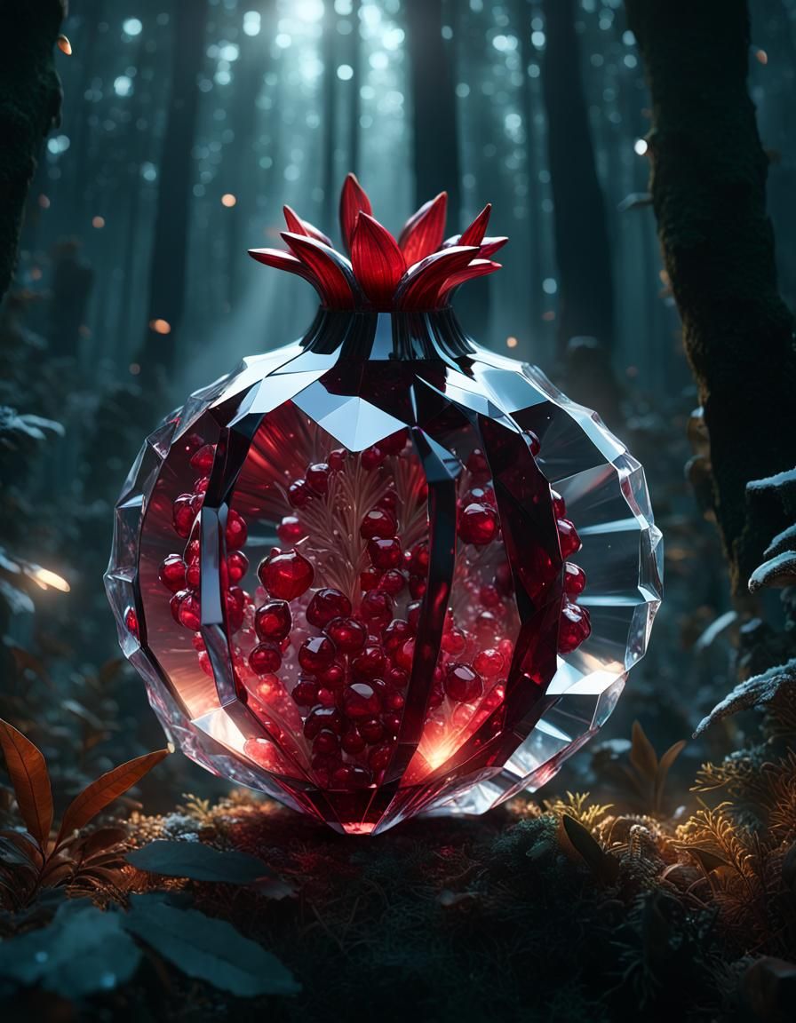 Crystal pomegranate