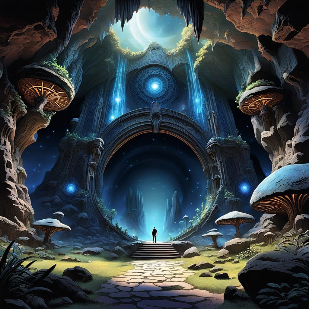 Surreal Starlight Portal Unveils Enchanted Cosmos