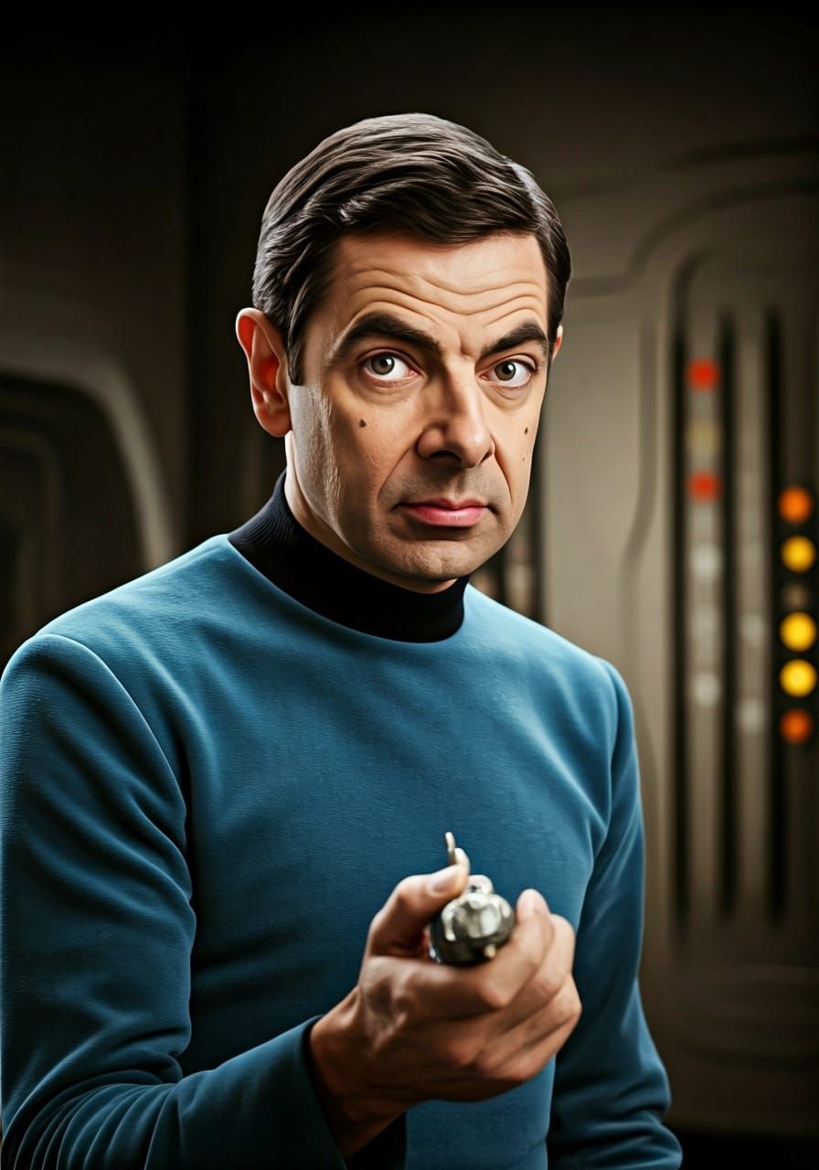Mister Bean as Spock: 1970s Movie Photography