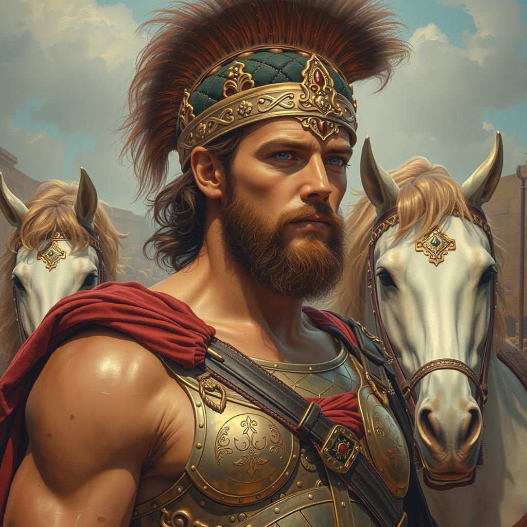 Epic Hero of Troy, Master of Horses in Ancient Armor