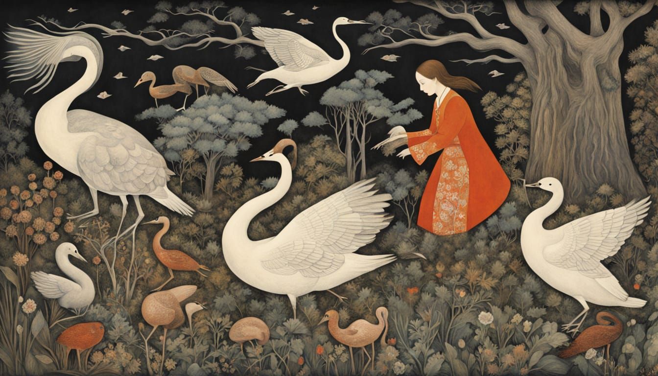 Women Rise Like Trees in a Dark Forest, Empowered Community ...