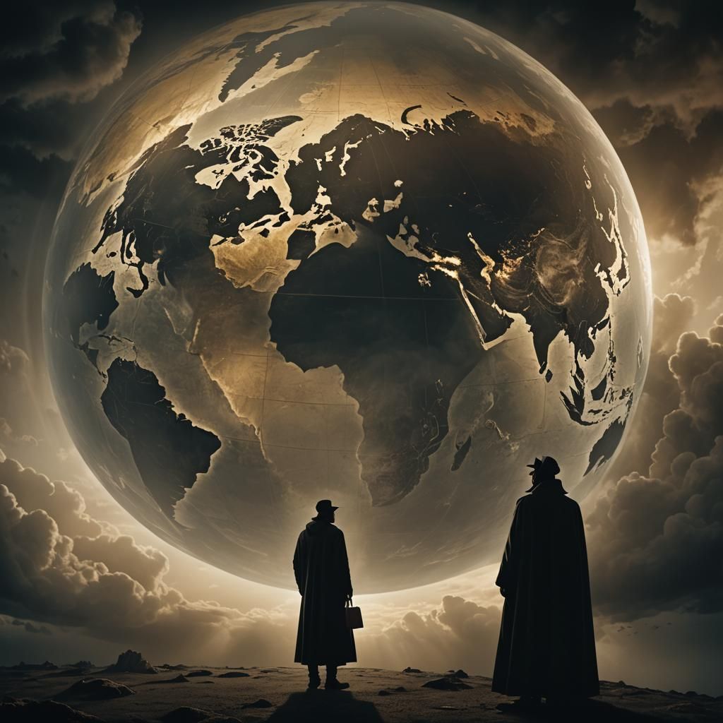 Ominous Figure Rules the World: Film Noir Style