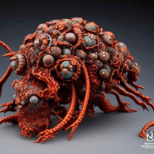 Resin Miniature of Teratoma Traveler