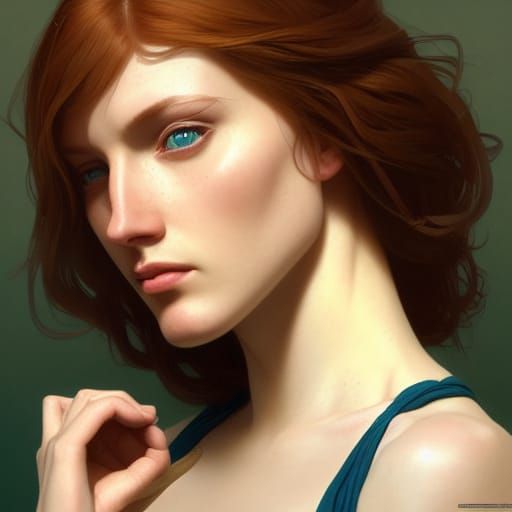 Striking Portrait of a Woman with Dynamic Lighting