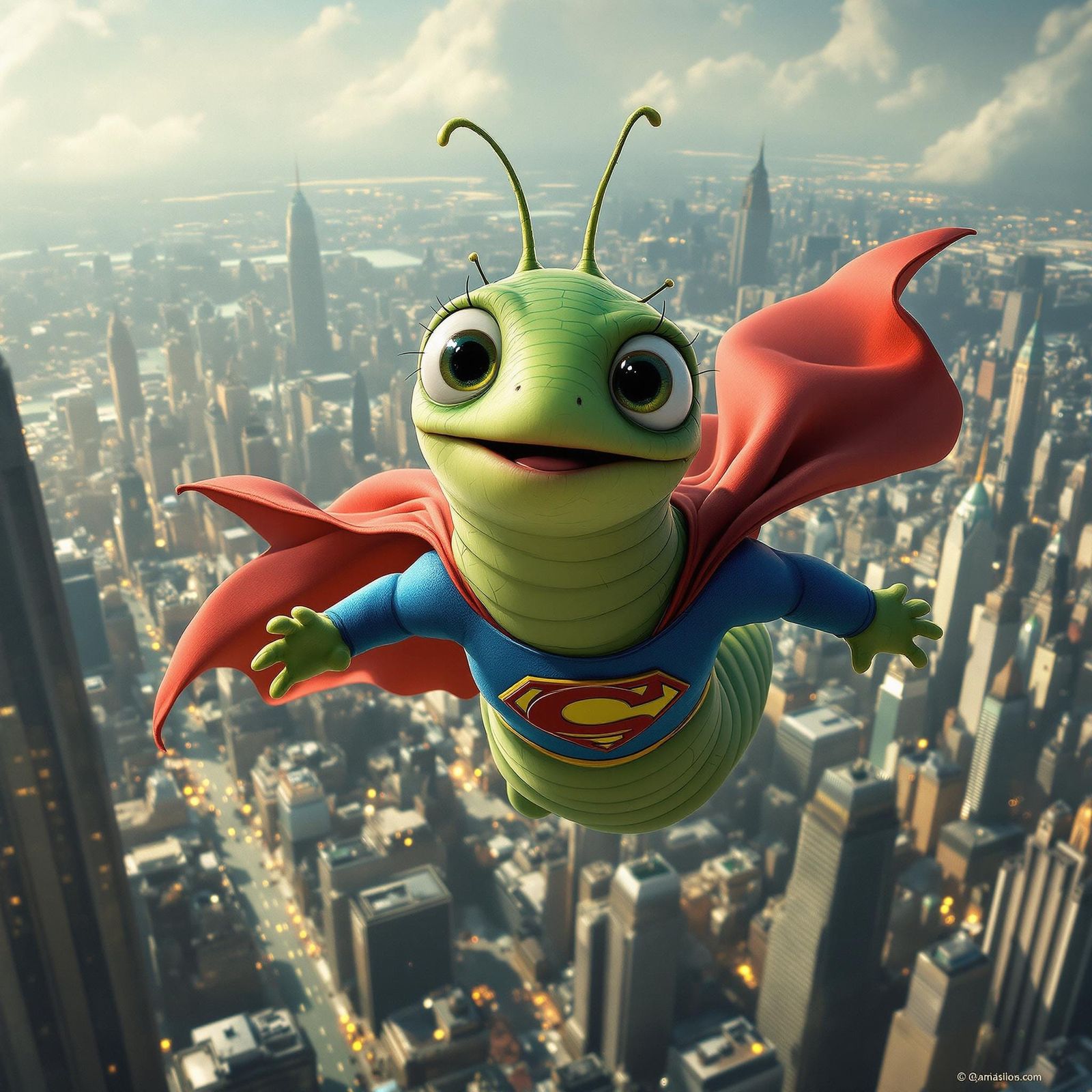 It's a bird, It's a Plane.  No wait.  It's Caterpiller.