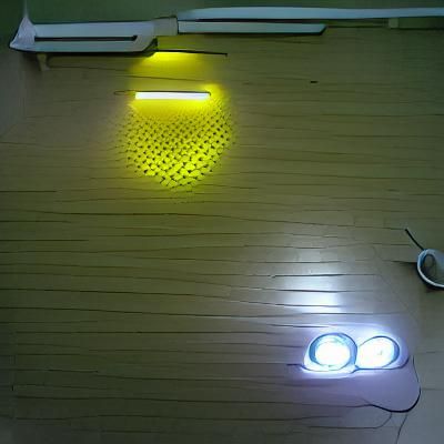 Vibrant LED Lights Displayed by AI