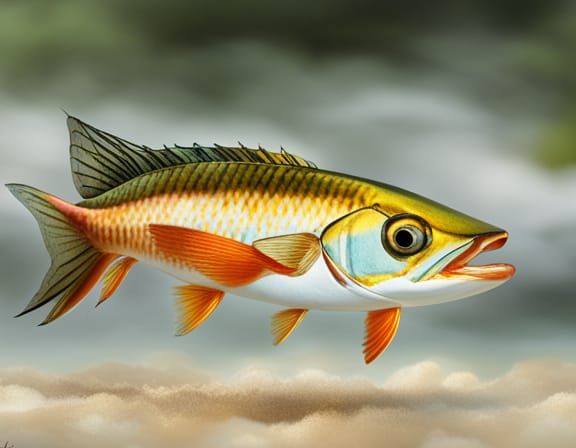 A Single Orange Fish