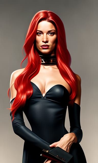 Mary Jane Watson Multiverse Portrait in Ukiyo-e Style