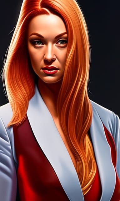 Fantasy Portrait in Style of Amanda Sage