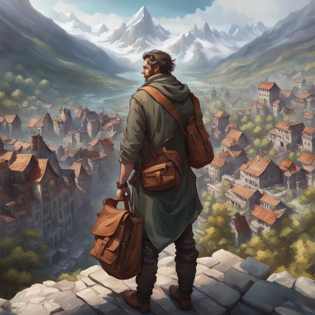 Post-Apocalyptic City Ruins Concept Art