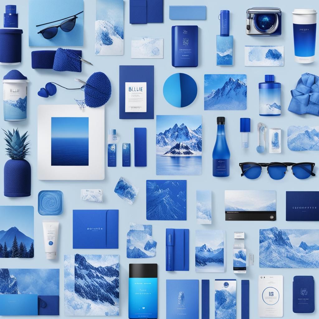 Blue Aesthetic AI Image