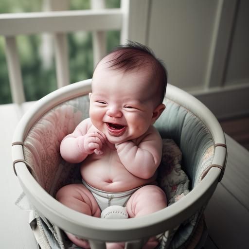 baby laughing