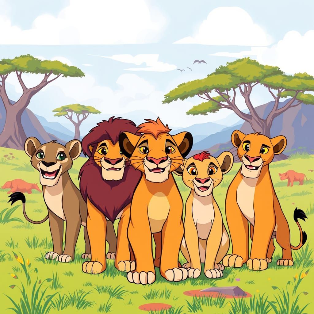 Lion Guard Heroes Stand Proud in Vibrant Pride Lands