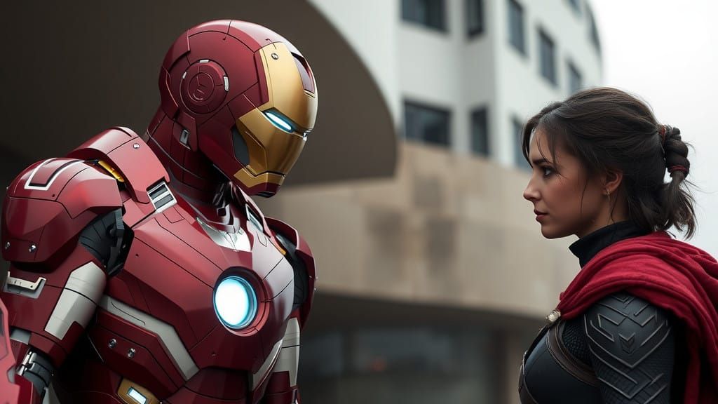Iron Man Meets Arya Stark for the First Time in a Futuristic...