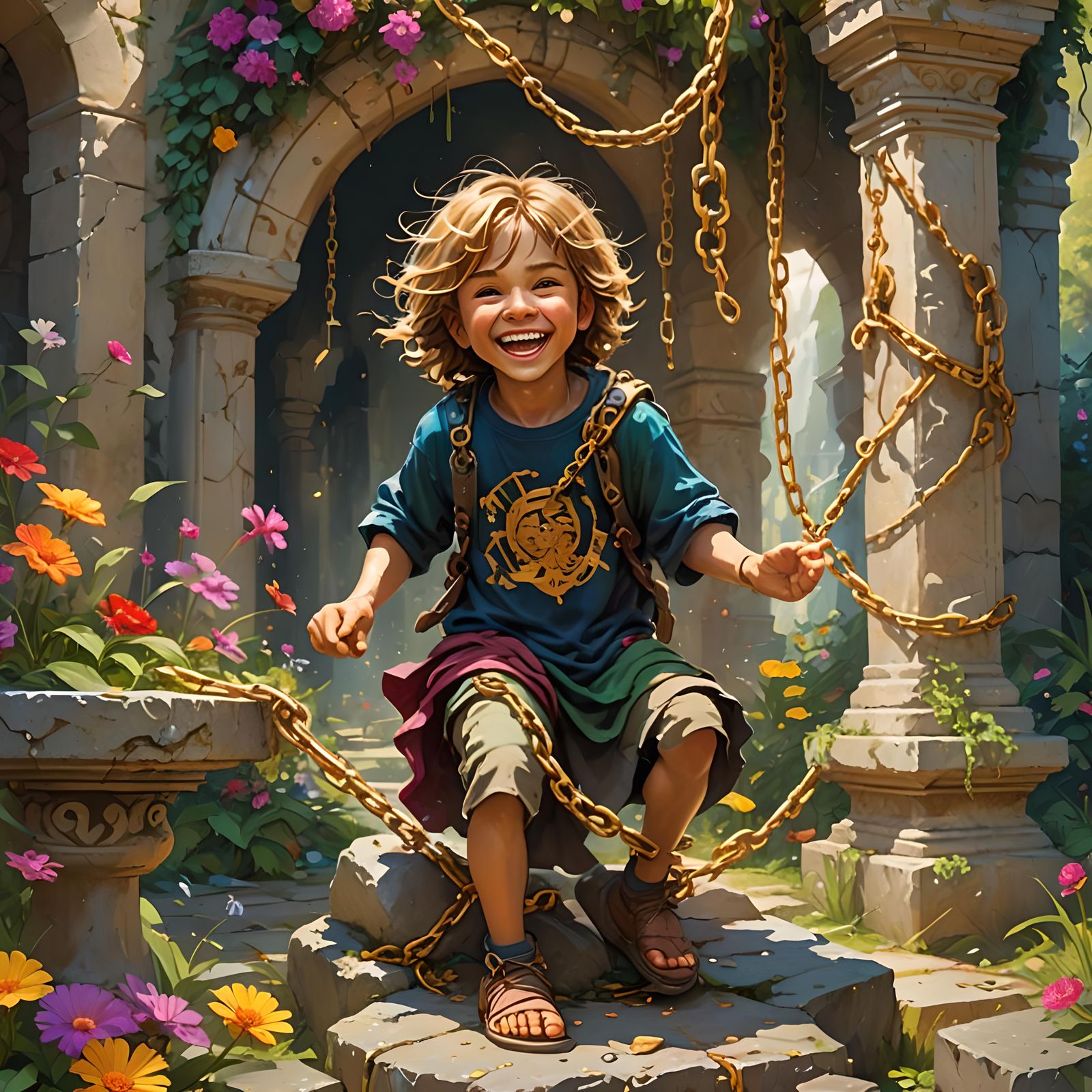 Inner Child's Liberation: Fantasy Concept Art