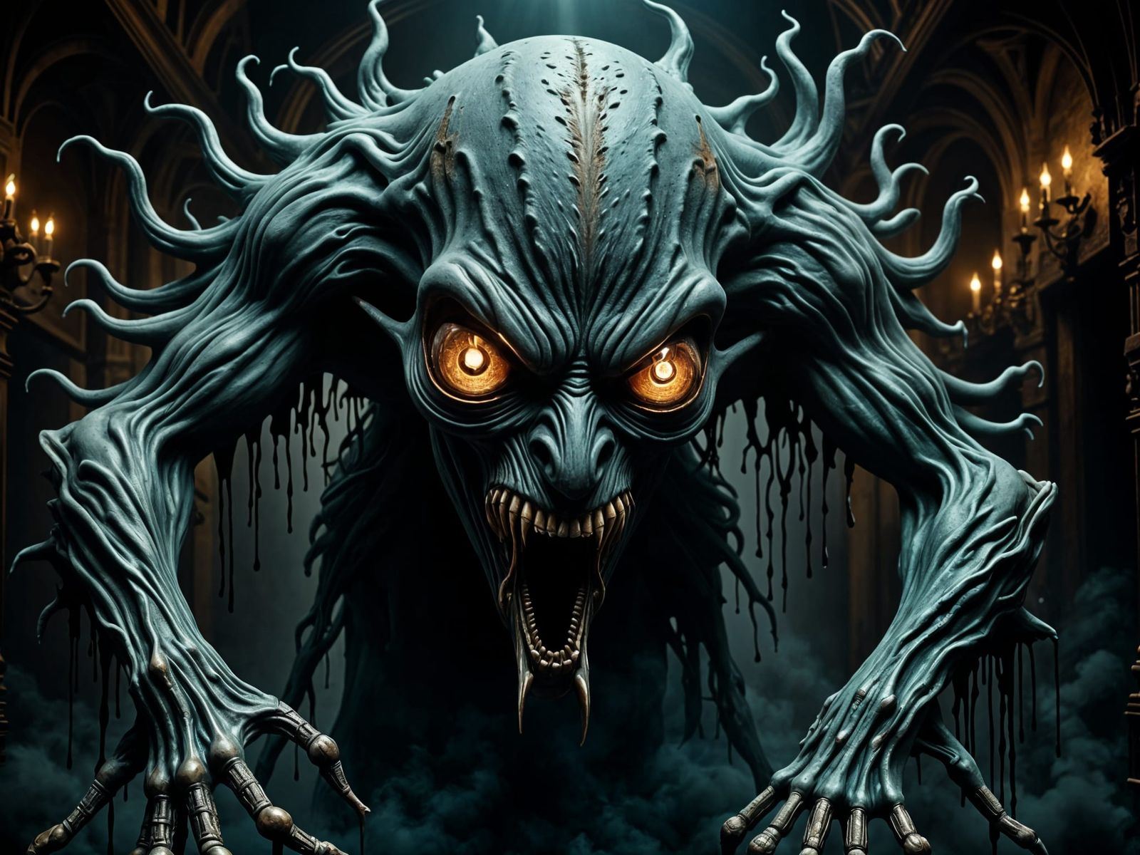 Horrific Eldritch Entity with Many Eyes