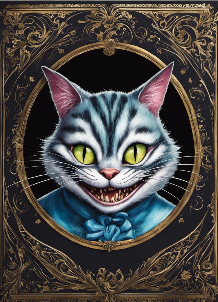 cheshire cat card