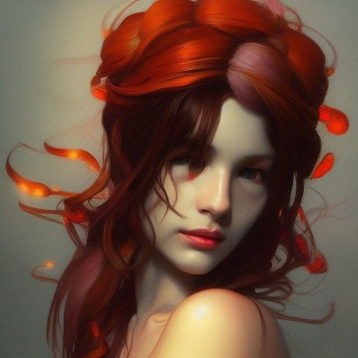 Halloween Girl Portrait in Artgerm Style