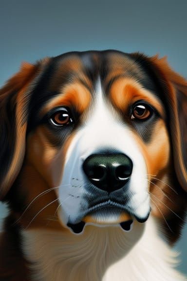 A sweet dog portrait.