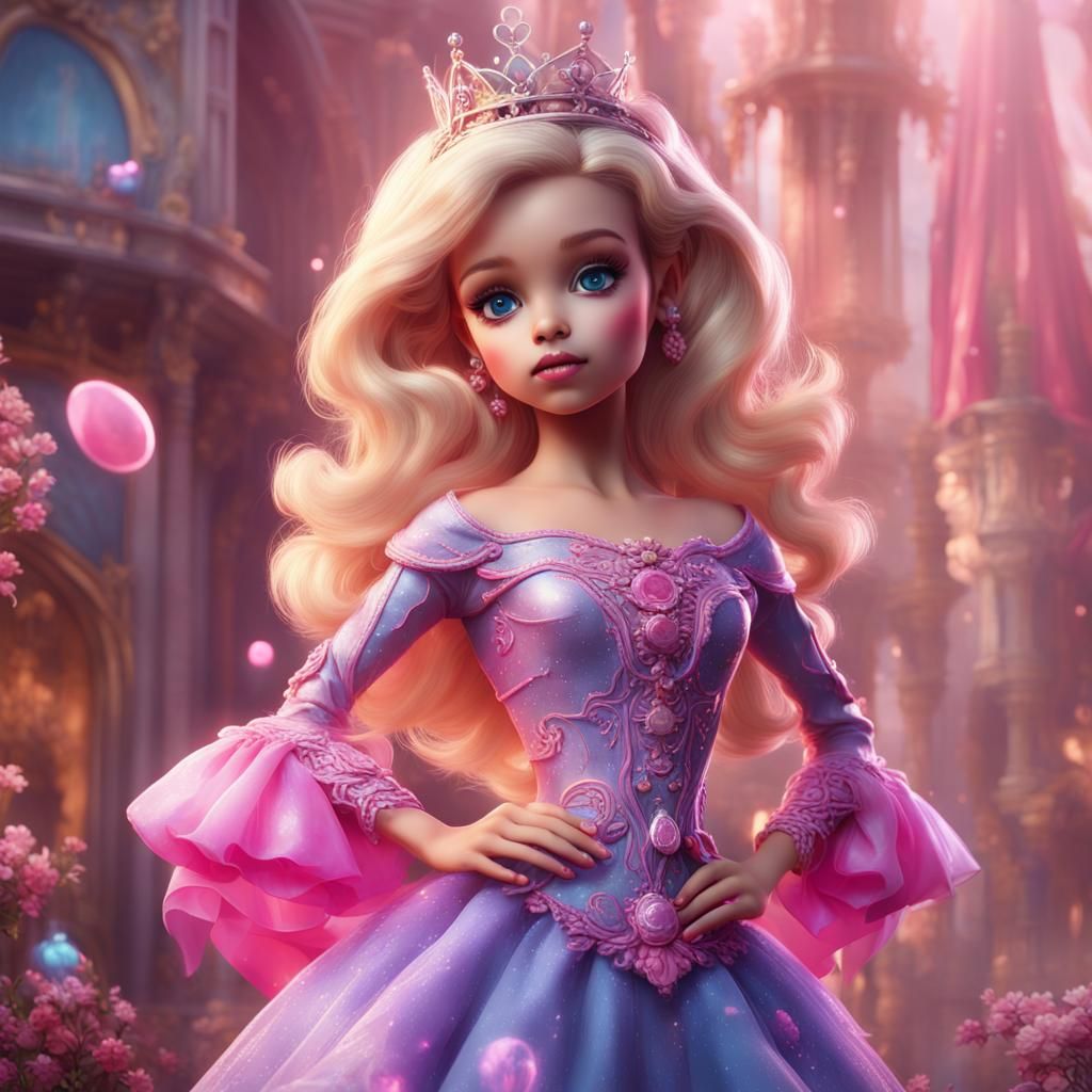 Girly Boy as Barbie: Detailed Fantasy Art