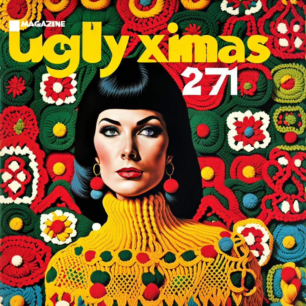 Magazine Cover, "Ugly Xmas" 1971 👕🧶🎄v3