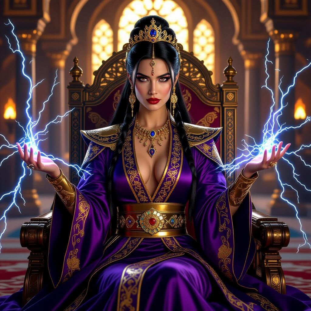 Ottoman Empress Azula with Blue Lightning