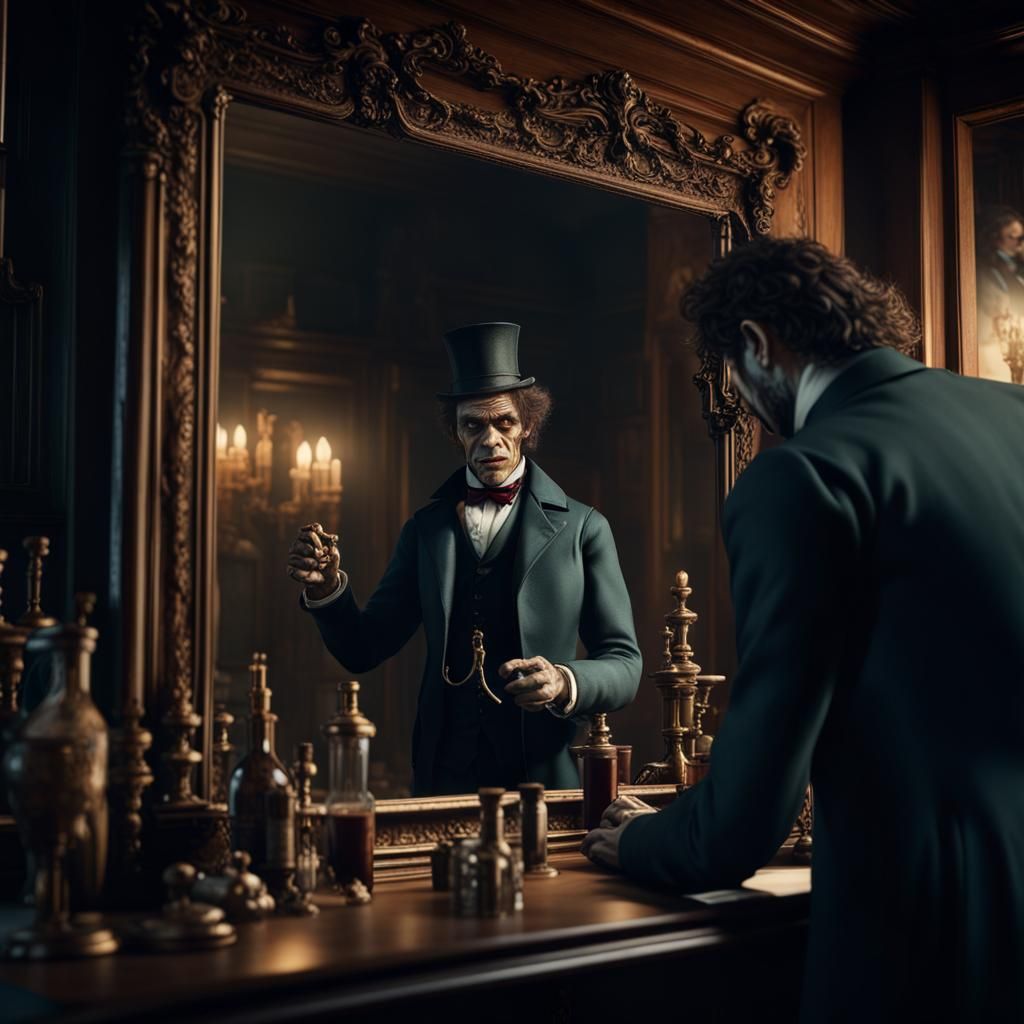 Dr. Jekyll's Transformation: A Fantasy Concept Art