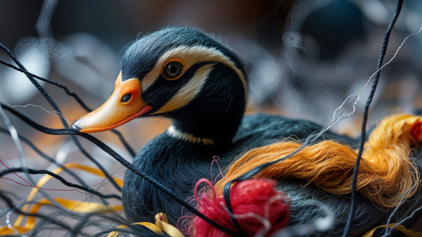 Unraveling ... a duck entangled ...