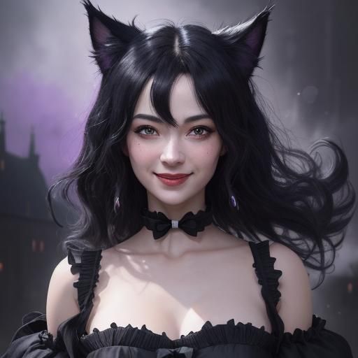 Jiji the Cat in Bakery, Studio Ghibli Style