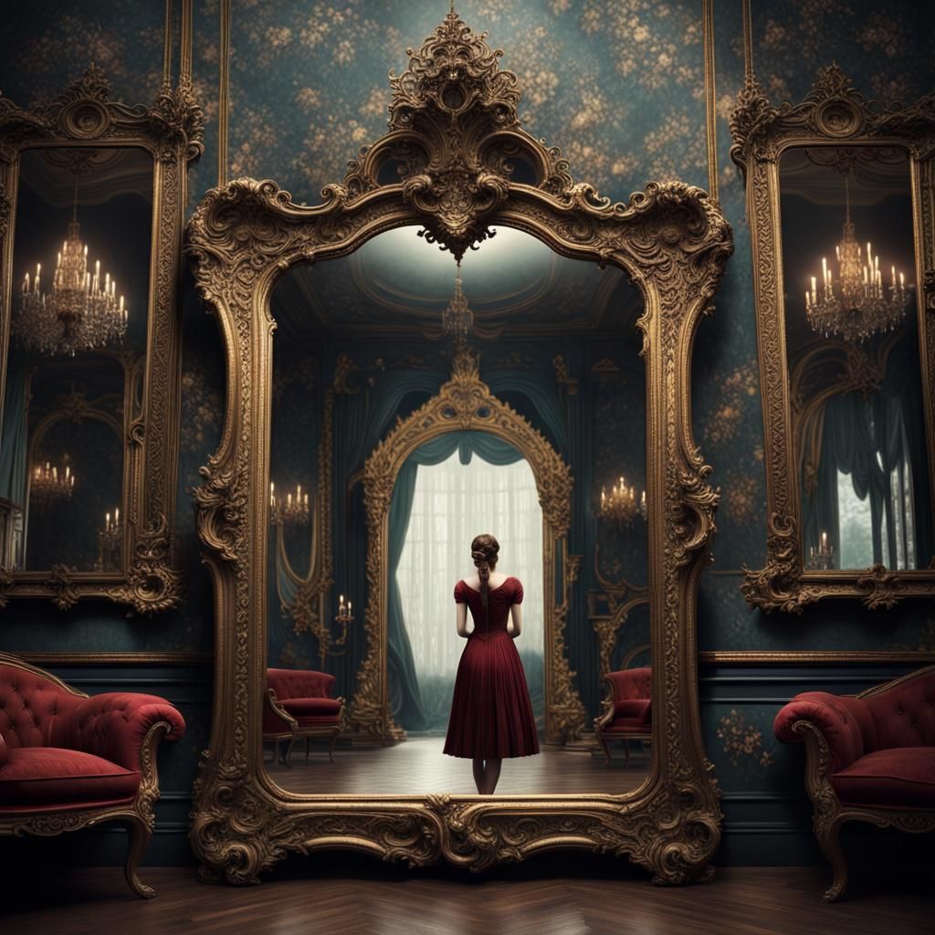 Dramatic Mirror Reflection in Digital Matte Painting