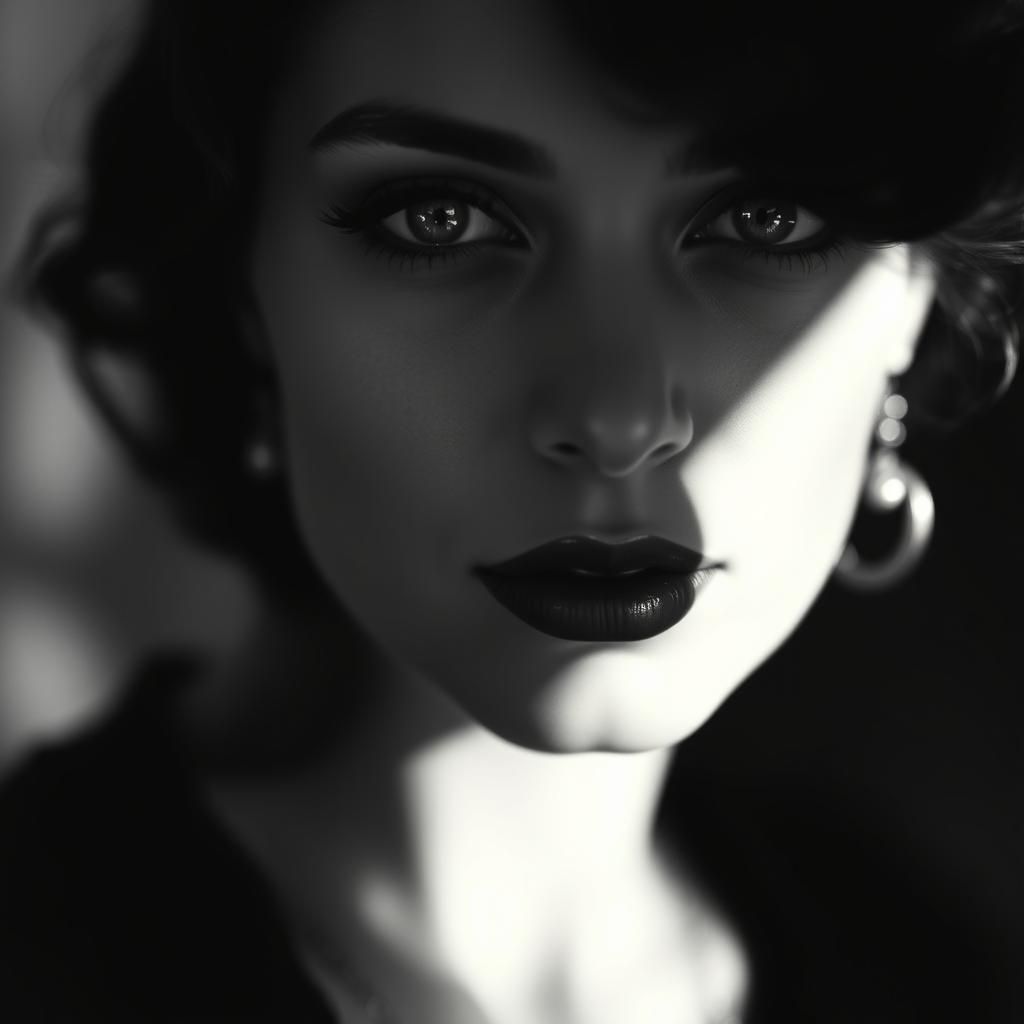 Black & white portrait